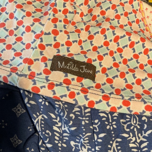 Matilda Jane Clothing Open Road Romper Blue White Floral Print Size 8 NWT - Picture 7 of 10